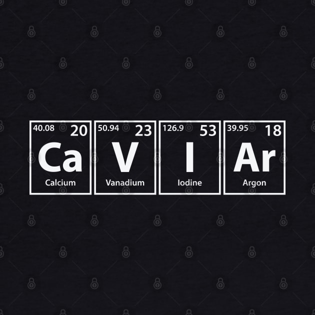 Caviar (Ca-V-I-Ar) Periodic Elements Spelling by cerebrands